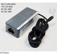 Блок питания (зарядное, сетевой адаптер) для Lenovo ThinkPad X1 Carbon 2017 ADLX65YDC2A ADLX65YDC3A ADLX65YLC3A ADLX65YCC3A 01FR030 20V 3.25A 15V-3A 9V-2A 5V-2A TYPE-C (65W) ORG