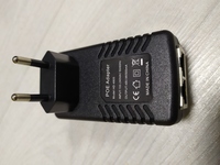Блок питания (зарядное устройство) для камер видеонаблюдения POE адаптер 48V 0.5A 100 mbit