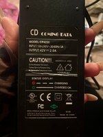 CP4220 зарядное устройство для электросамоката Joyor A5, Senator, CD Coming Data 42V 2A, 5.5*2.5mm